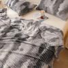 Manta Regalo Amazon Temu Manta Rayada de Piel de Conejo Tie-Dye Transfronteriza Manta Estampada de Franela Manta para Siesta