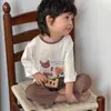 Pijama de Modal para Niños Niños, Estilo Delgado de Verano, Ropa de Casa para Niños Pequeños, Conjunto de Manga Tres Cuartos, Nuevo Modelo 2026, Clase A