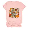 Modo profesor en Amazon eBay estación independiente moda casual retro camiseta de mujer cuello redondo manga corta