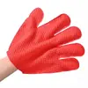 Guantes de Baño Desechables de Doble Cara con Diamante Rojo Coreano Personalizados, Toalla de Baño Exfoliante Corporal, Guantes de Baño de Cinco Dedos