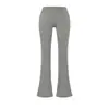 Pantalones Casuales Acampanados de Cintura Alta Sexy Estilo Puro Deseo para Mujer Primavera 2026 Nuevos Elásticos Versátiles Largos hasta el Suelo para Yoga