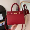 Bolso de Mano Rígido Estilo Europeo y Americano Elegante para Viajes Cotidianos Superficie Suave Bolso Tote Repujado Bolso de Hombro Cruzado Venta al por Mayor