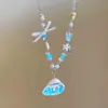 Colar com Pingente de Pérola e Estrela-do-Mar em Camadas, Estilo Férias de Verão na Praia, Corrente de Clavícula Simples e Doce, Acessório Moderno e Elegante