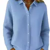 2026 Nuevo Suéter Cardigan de Color Sólido con Cuello Solapa Europeo y Americano Tejido Casual Transfronterizo para Mujer en Otoño e Invierno