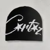 Chapéu de Tricô Hip-Hop Streetwear Americano Tendência Unissex Outono e Inverno Gorro Quente Chapéu de Tricô Jacquard