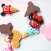 Accesorios de resina de dibujos animados para hacer uno mismo, material hecho a mano, pegamento en forma de gota, pegamento en crema, parche para carcasa de teléfono móvil, cono de helado