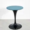 Capa de mesa redonda lavável em estilo nórdico, capa de toalha de mesa redonda para sala de estar, bar de chá, capa à prova d'água para mesa de jantar pequena, feita sob medida pelo fabricante