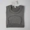 Ropa nueva de yoga alta elasticidad sin costuras ajustada para mujer camiseta deportiva de manga corta transpirable de punto alta elasticidad fitness camiseta corta