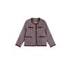 Double Day 2024 Outono/Inverno Novo plus size Feminino Solto Elegante Moda Joker Chanel Estilo Jaqueta Tecida 8759