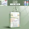 Bolsa de clasificación por materia en forma de L, bolsa transparente para documentos de materia, apertura grande de malla con cremallera, bolsa de libros portátil para estudiantes de primaria