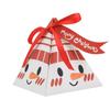Caixa de presente de Natal caixa triangular caixa de papel doce Papai Noel grande rosto triângulo caixa de açúcar Caixa de presente de comércio exterior Atacado
