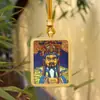 Suministro Directo de Fábrica Caja Thangka Color Oro Tíbet Dragón Quinto Maestro Dios Amarillo de la Riqueza Colgante Thangka Collar Colgante de Buda para Llevar