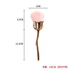 Brocha de Maquillaje Flor de Rosa Transfronteriza, Brocha Grande para Polvo, Brocha para Rubor, Mango Electroplateado, Brocha de Maquillaje con Cerdas Suaves, Brocha para Polvo de Uñas