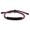 Pulsera de Acero Inoxidable en Blanco para Grabado Láser Transfronterizo Regalo Navideño Pequeño Regalo Promocional Pulsera Tejida