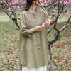 Cardigan de Algodão Bordado Estilo Artístico Retrô Feminino Comprimento Médio Verão Elegante Proteção Solar Roupas Camisa de Ar Condicionado Jaqueta Estilo Casual