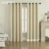 Cortinas de sombreamento fazem tecido de precisão tecido de sombreamento volume de rolo nova cor sólida acabamento perfurado cortinas comércio exterior distribuição transfronteiriça