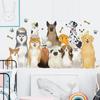 Adesivos de parede para cães de estimação Adesivos autoadesivos para decoração do quarto da sala de estar 10404 wangnian