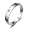 Anillo de diamantes de simulación de alta gama de seis garras para mujer, anillo de compromiso de moissanita para parejas, moda simple, anillo de boda al por mayor