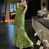 Pillow BreezeVestido vazado super popular para mulheres, novo modelo de verão 2026, vestido com patchwork de bordado de cordão tridimensional e bordado de contas