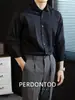 [100% Algodón Puro] Camisa de Manga Larga de Color Sólido de Alta Gama Lista para Usar, Sin Planchar, para Hombre, Ropa de Trabajo Ligera para Negocios, Camisa Anti-Arrugas