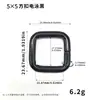 Hebilla Cuadrada de Alambre de Hierro al por Mayor 3.8mm Hebilla Cuadrada Metálica Ajustable para Correa DIY Hebilla para Correa de Bolso Hebilla de Ajuste para Correa de Hombro