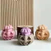 Molde de Vela de Calabaza Feliz Halloween DIY Tema de Terror Vela Aromática de Calabaza Molde de Silicona