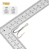 7982 gancho doble gancho doble de acero inoxidable sin soldadura gancho doble de 90 grados de acero inoxidable Gancho de rana Lei Gancho de pieza de hierro Luya con Gancho