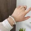 2025 Nuevo Pulsera de Buena Suerte Estilo Mismo de Xiaohongshu Deseo de Buena Suerte Cumplido Simple Moda Versátil Regalo de Transferencia