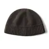 Gorro de Cachemir para Mujer Otoño e Invierno Protección para Orejas Sombrero de Pescador Tejido a Mano con Aguja Sombrero Cuenco Sombrero Grueso de Lana Sombrero para el Frío al Aire Libre