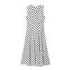 Ropa de Mujer al por Mayor para Exportación 2025 Otoño Nuevo Estilo Europeo y Americano Elegante Ajustado Vestido sin Mangas de Lunares