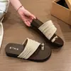 Sandalias de cuña con puntera de anillo y suela gruesa de moda para mujer, nuevo modelo 2026, súper elegantes y cómodas, perfectas para vacaciones y playa