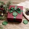 Adesivo de carimbo de cera de vedação verde pinho Série de Natal adesivo de selo para decoração de envelope convite garrafa de vinho presente