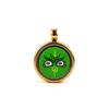 Xizang 1.5cm Acero Inoxidable Mini Pequeño Thangka Cinco Ye Huang Caishen Cinco Caminos Caishen Thangka Colgante Caja Gawu