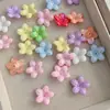 Color sólido chapado flor de cinco pétalos DIY estilo antiguo accesorio para el cabello horquilla componentes materiales acrílico cuentas sueltas coloridas venta al por mayor