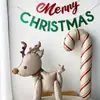 Maillard Natal Balão Fosco Alce Bengala Boneco de Neve Cena de Decoração Bandeirola Puxada Cafeteria Restaurante