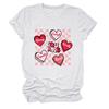 Amazon ebay estación independiente tendencia de ocio estás angustiado camiseta de manga corta para mujer con cuello redondo estampado camiseta básica