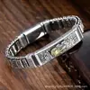 Pulseira Pixiu, Estilo Vintage para Homens, com Contas Giratórias, 18 Designs Únicos para Mulheres, Pulseira Larga Ousada para Casais, Atacado