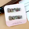 Libro Rojo TikTok Explosiones Uñas Arte Parche Fototerapia Usar Uñas Postizas Diez Piezas Código-dividiendo Boutique Uñas de Mano
