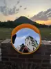 Espejo Fotográfico de Celebridad de Internet, Espejo Reflectante Cóncavo-Convexo, Decoración para Actividades al Aire Libre, Espejo de Gran Ángulo, Toma de Fotos en Atracciones Turísticas, Espejo Rosa Divertido