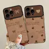 Cordón con Lazo Adecuado para Funda de Teléfono Móvil Iphone16Promax Serie Apple 17 15 Ventana Grande Cuero 14 Mujeres