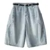 Shorts de Mezclilla Florales para Mujer Verano 2026 Delgados Nuevo Estilo Talla Grande Cintura Alta Adelgazantes Shorts de Trabajo