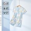 Mameluco nuevo de manga corta para niños Ropa de verano delgada para aire acondicionado Algodón con botones Ropa para bebé recién nacido Ropa corta para gatear