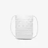 Bolso Cubo de Moda de Nicho 2023 Nuevo Bolso Cosmético Casual Bolso de PU Estilo Coreano Bolso de Hombro Bolso Tejido Texturizado para Mujer