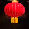 Grande Lustre de Lanterna Vermelha Estilo Chinês Inauguração Varanda Externa Porta Grande Lanterna de Veludo Decoração Pendurada Decoração de Ano Novo