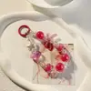 Cadena Minimalista para Teléfono con Perlas y Lazo, Correa de Muñeca, Cadena de Mano, Portacámaras y Llavero para Mujer
