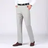 Pantalones Casuales de Lino para Hombre 2026 Verano Delgados Sueltos Pierna Recta Pantalones de Vestir tipo Papá Pantalones Largos de Tencel para Hombre