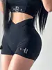 Traje Deportivo de Fitness Estilo Motociclista para Chica Atrevida, Traje de Ciclismo, Yoga, Pantalones Cortos Calientes de Tres Puntos, Chaleco Sexy Ajustable con Almohadilla en el Pecho