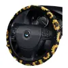 Capa de Volante de Carro em Lycra com Padrão de Girassol Transfronteiriça, Modelo Novo da Amazon da Moda, Sem Anel Interno, Capa para Manopla com Elástico