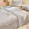 Cobre Leito Simples de Leite de Algodão Puro Peça Única Universal Quatro Estações Lençol de Cama Acolchoado 100% Algodão Tatami Tapete de Colchão Antiderrapante