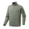 Jaqueta de fleece com gola alta para outono e inverno, casaco leve de negócios moderno com mangas compridas, moletom jaqueta masculino casual quente e à prova de frio espessado